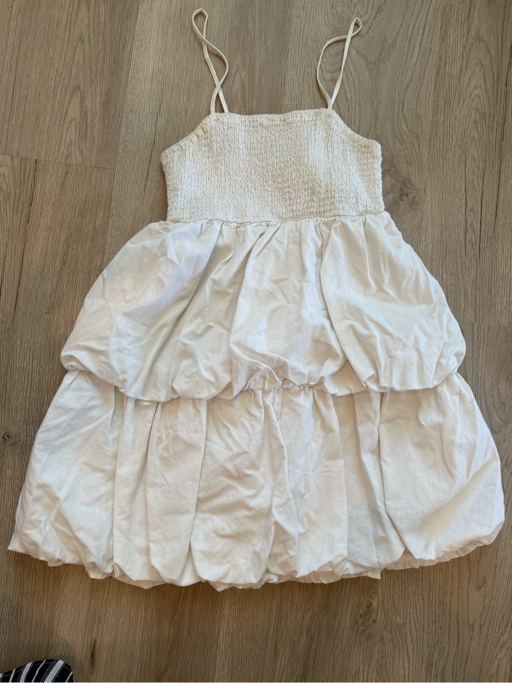 a new day White Tiered Spaghetti Strap Mini Dress